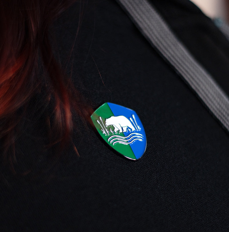 Stillwater Village Shield Pin